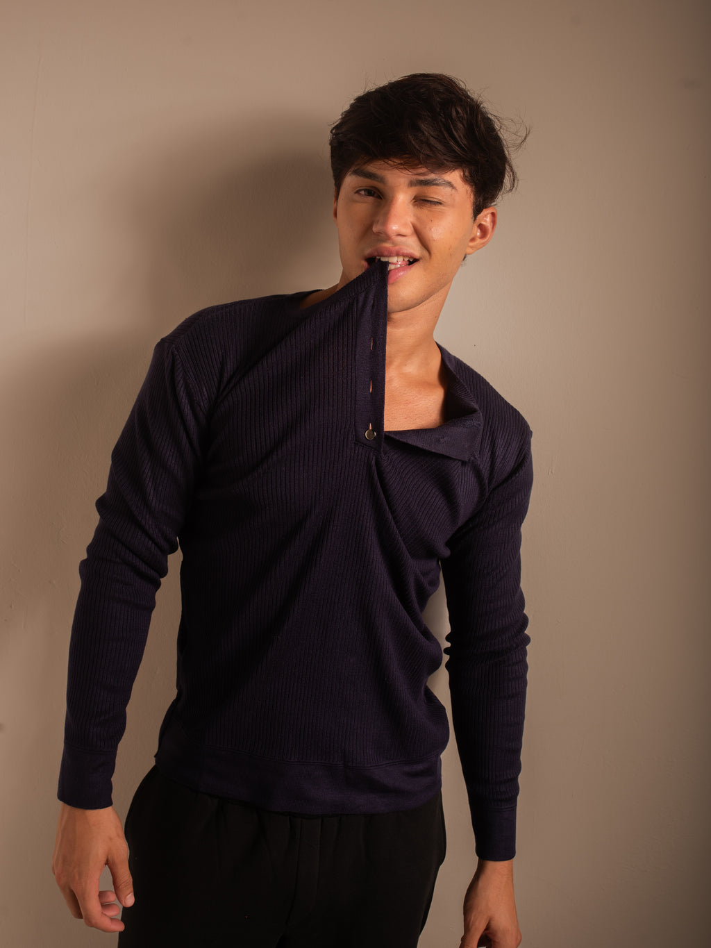 Tricot Henley Signature